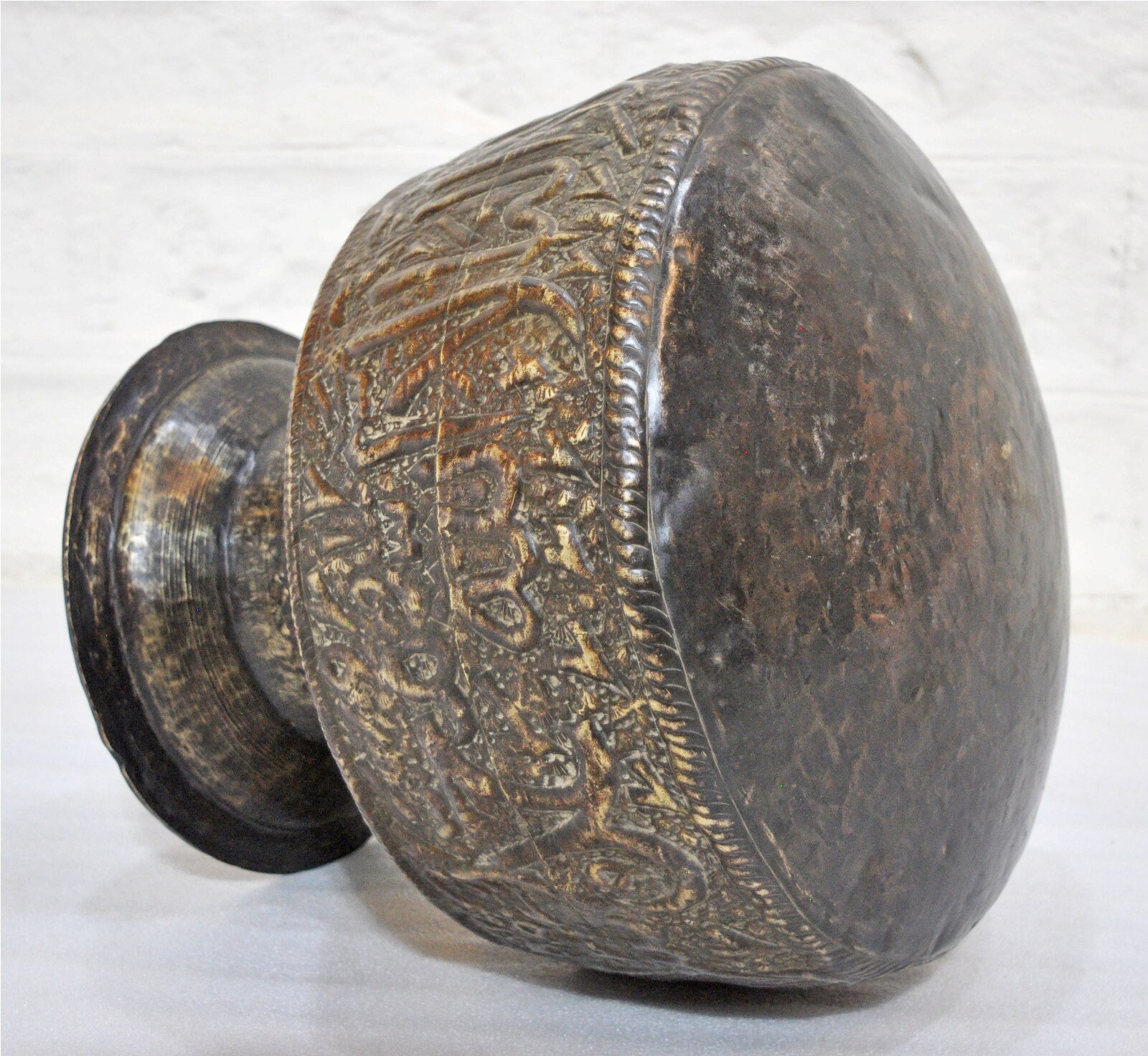 Antique Brass Islamic Embossed Engraved Big Decorative Pot Etsy Canada