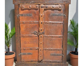 Antique Wooden Wall Décor Window Panel Frame Original Old Hand Crafted Carved