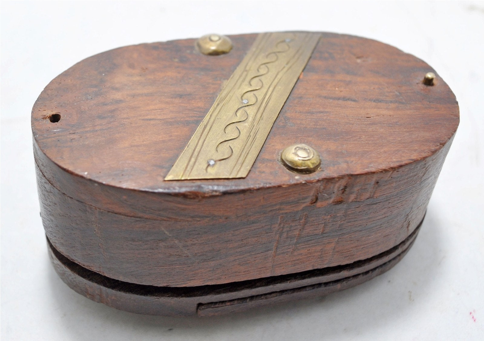 Antique Wooden Small Betel Nuts Box Original Old Hand Carved Etsy UK