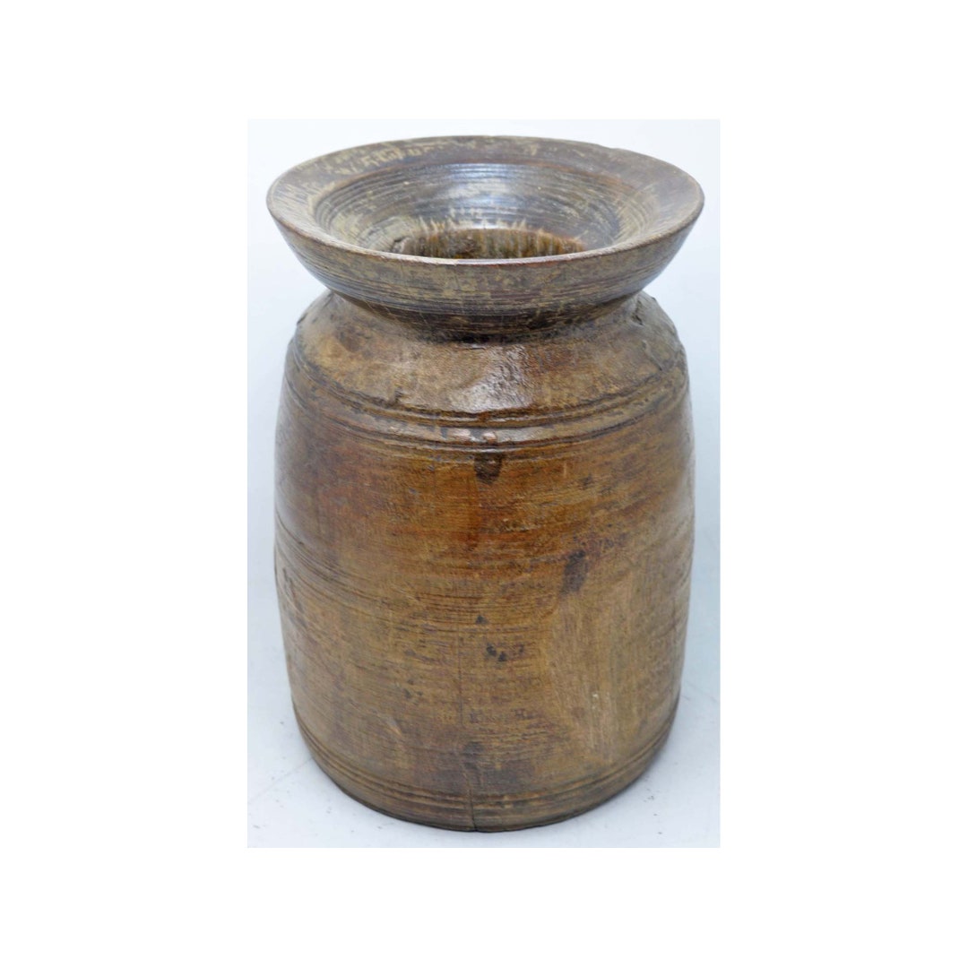 Matka In English Antique Wooden Himalayan Water Storage Matka Pot Original Old Hand ...