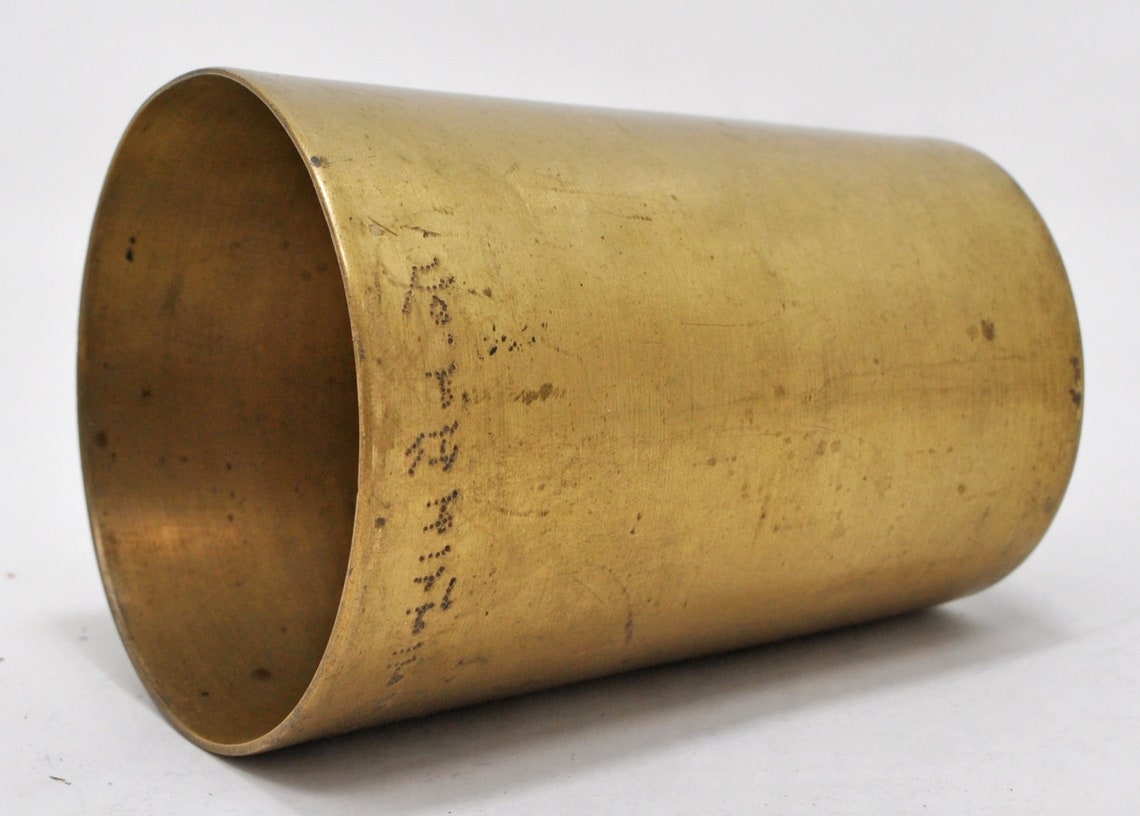 Antique Brass Drinking Glass / Cup Original Old Hand Crafted Etsy