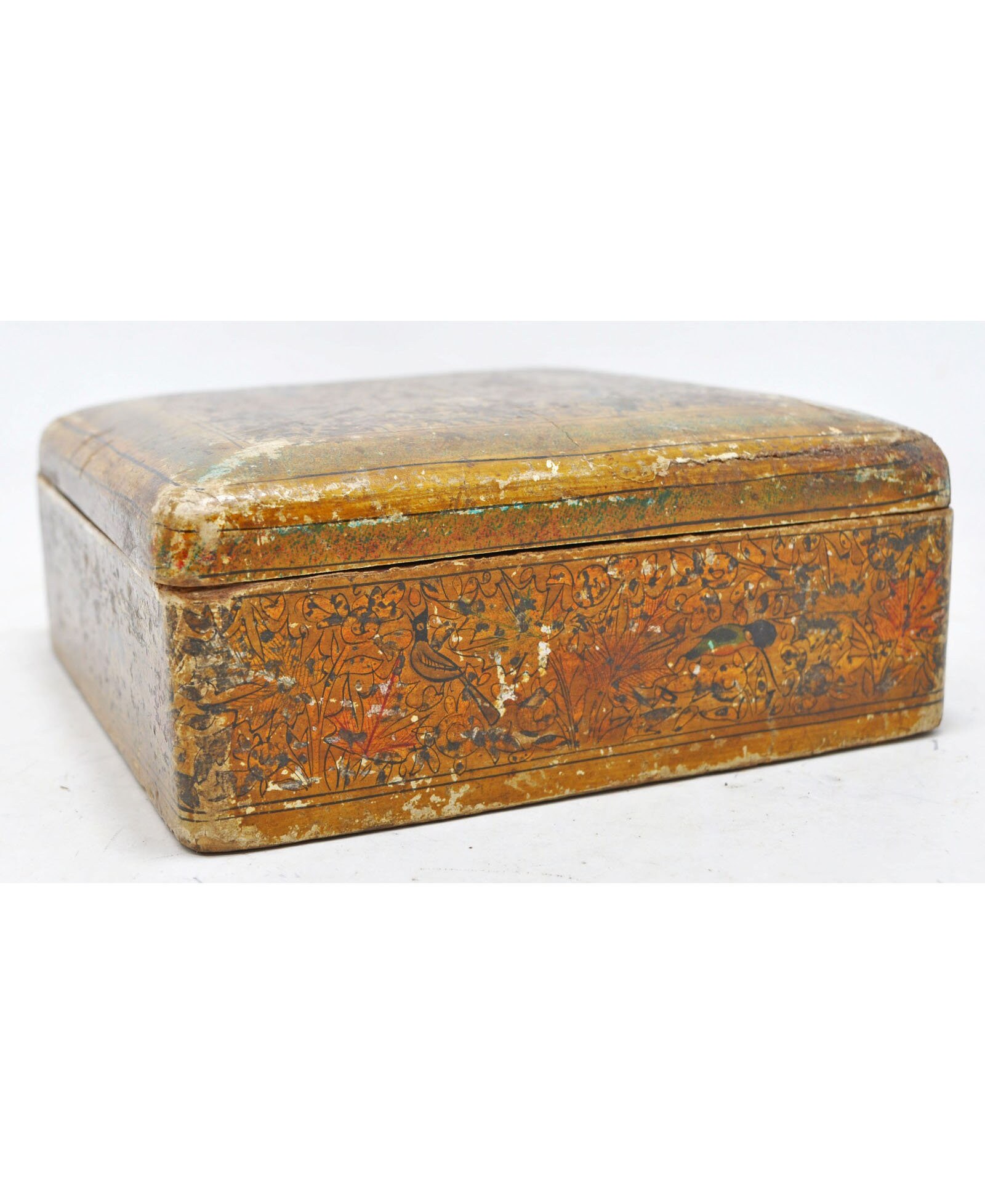 Antique Wooden Jewellery Box Original Old Hand Crafted Fine Etsy