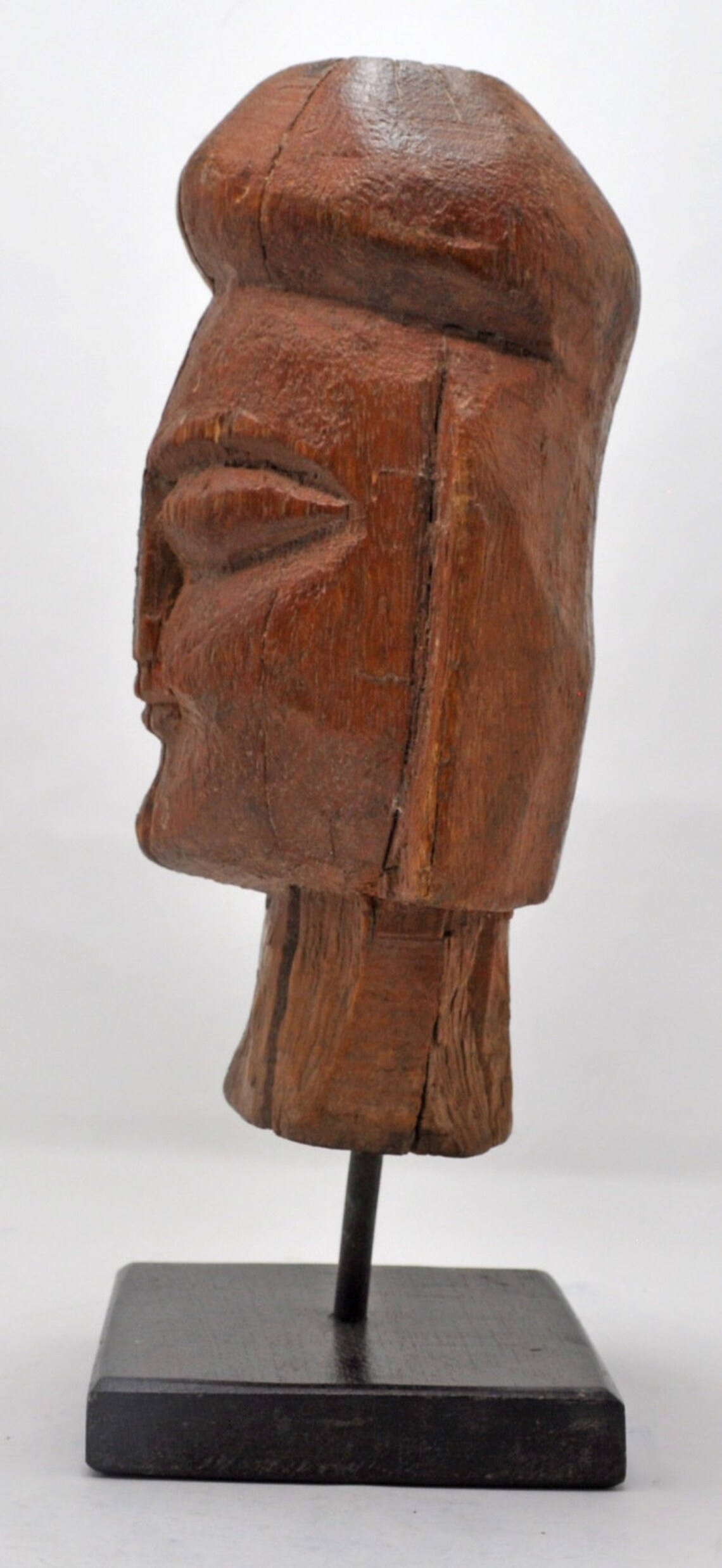 Antique Wooden Big Puppet Head Face Original Old Hand Carved Etsy
