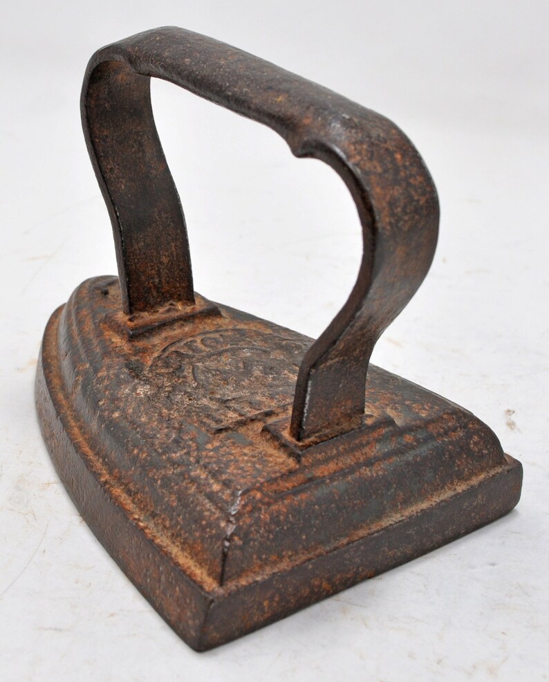 Antique Small Clothes Pressing Iron Original Old Hand Crafted