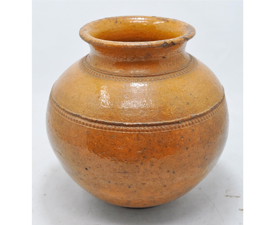 Antique Terracotta Round Water Pot Matka Original Old Hand Etsy
