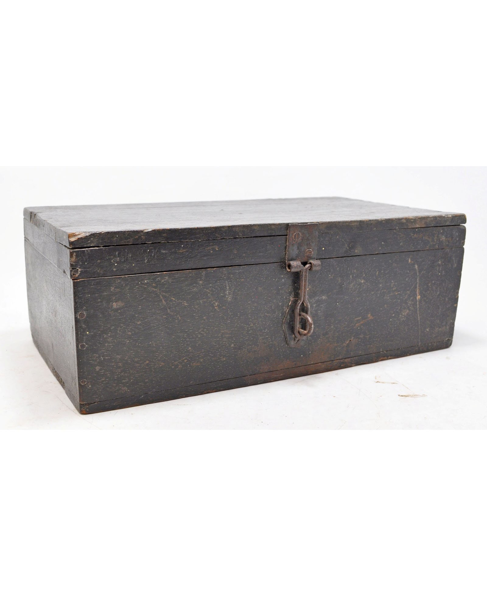 Antique Wooden Big Size Storage Cash Box Original Old Hand Etsy UK