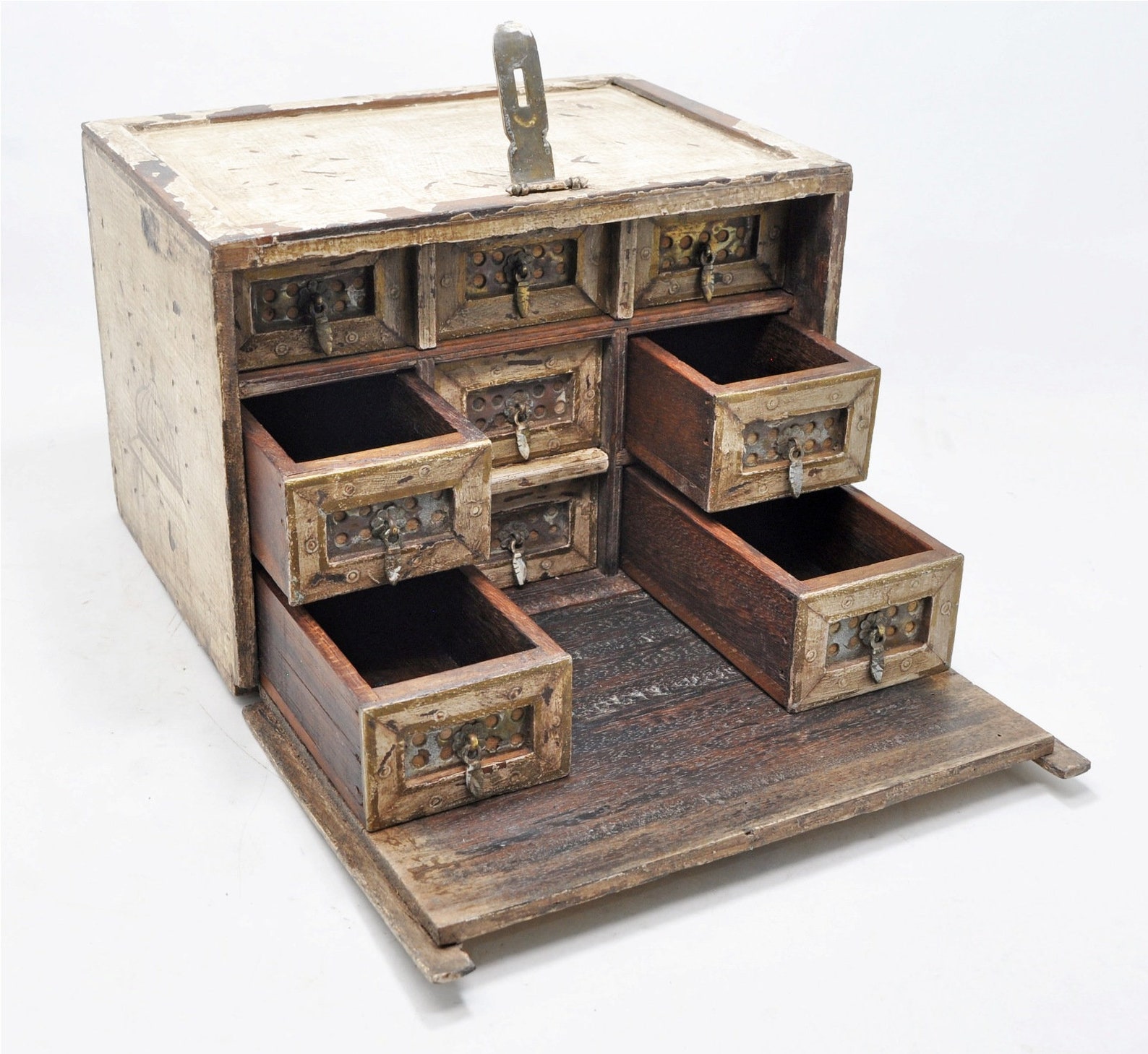 Antiguos cajones de madera joyería caja original viejo tallado Etsy