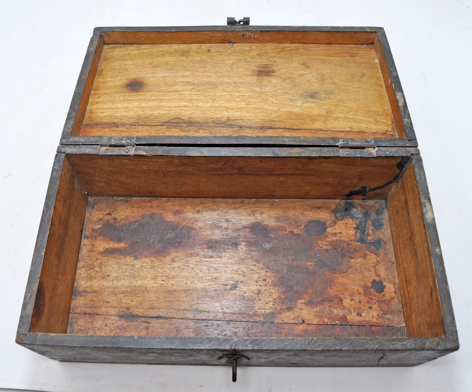 Antique Wooden Big Size Storage Cash Box Original Old Hand Etsy UK