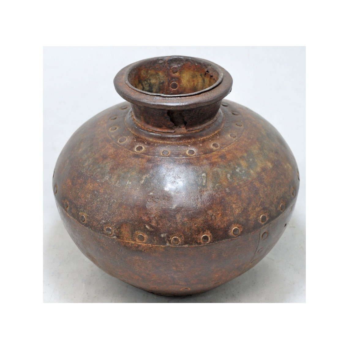 Antique Iron Water Storage Matka Pot Original Old Hand Crafted - Etsy