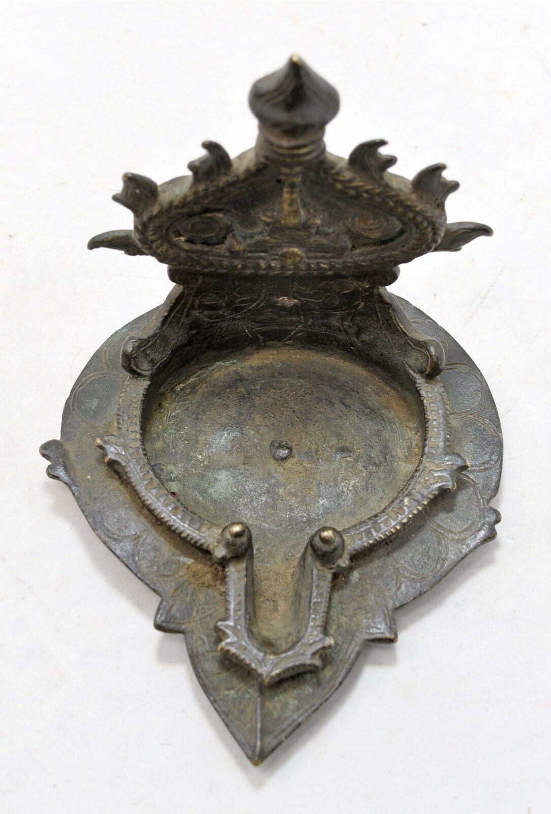 Antique Brass Temple God Idols Pedestal Stand Original Old Etsy