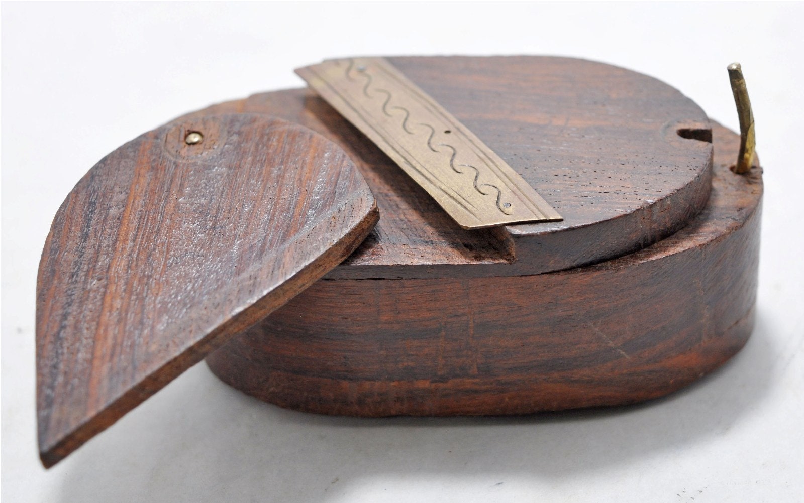 Antique Wooden Small Betel Nuts Box Original Old Hand Carved Etsy UK