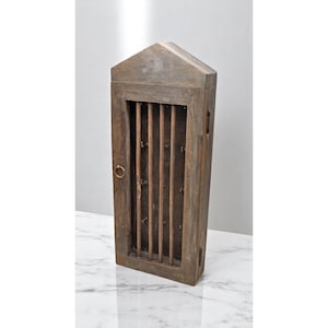 Vinttage Wooden Wall Décor Key Hanger Cabinet Original Old hand Crafted