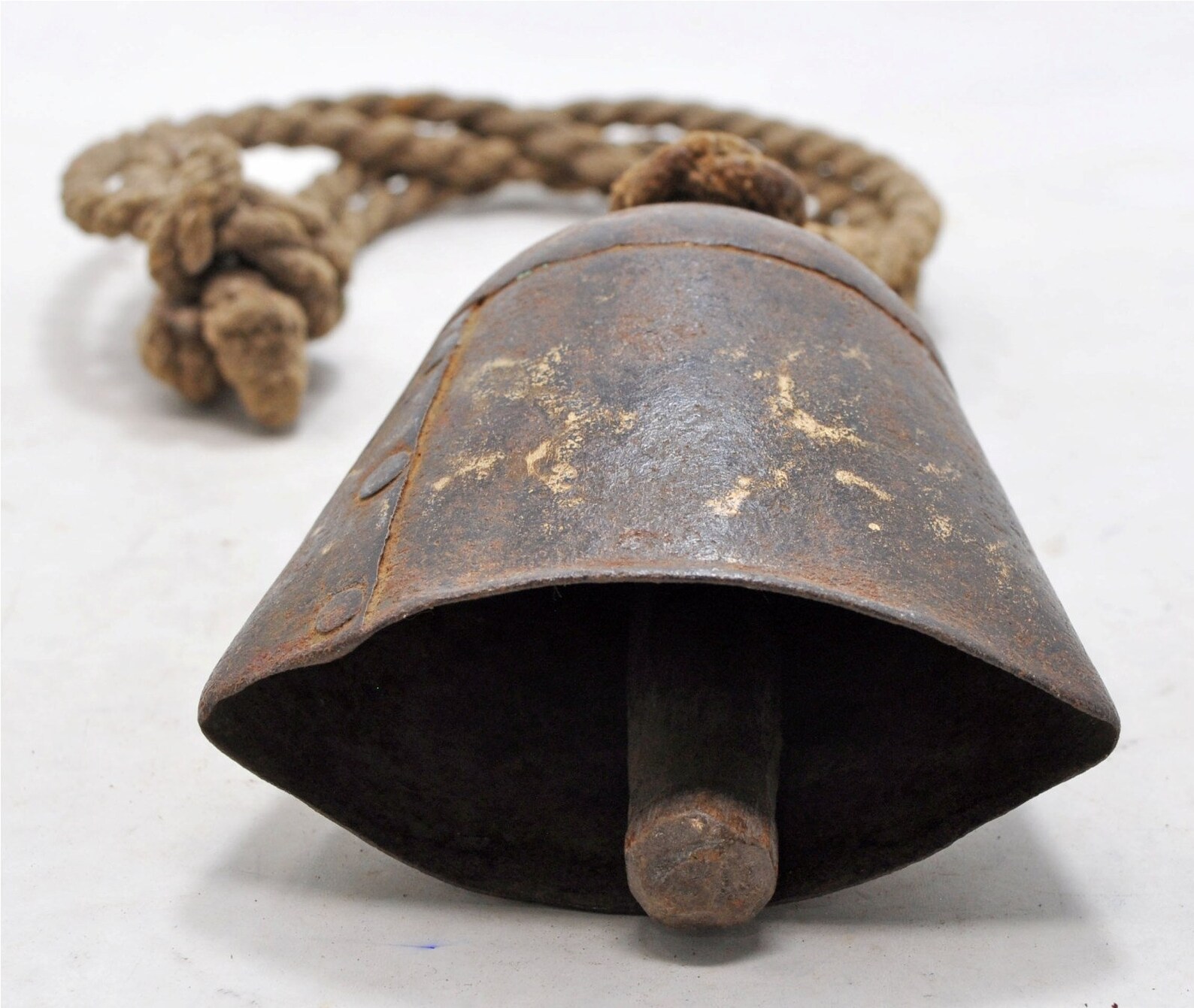 Antique Iron Small Hanging Cow Bell Original Old Hand Crafted Etsy