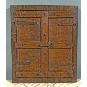 Antique Wooden Wall Décor Window Panel Original Old Fine Warm Rustic ...