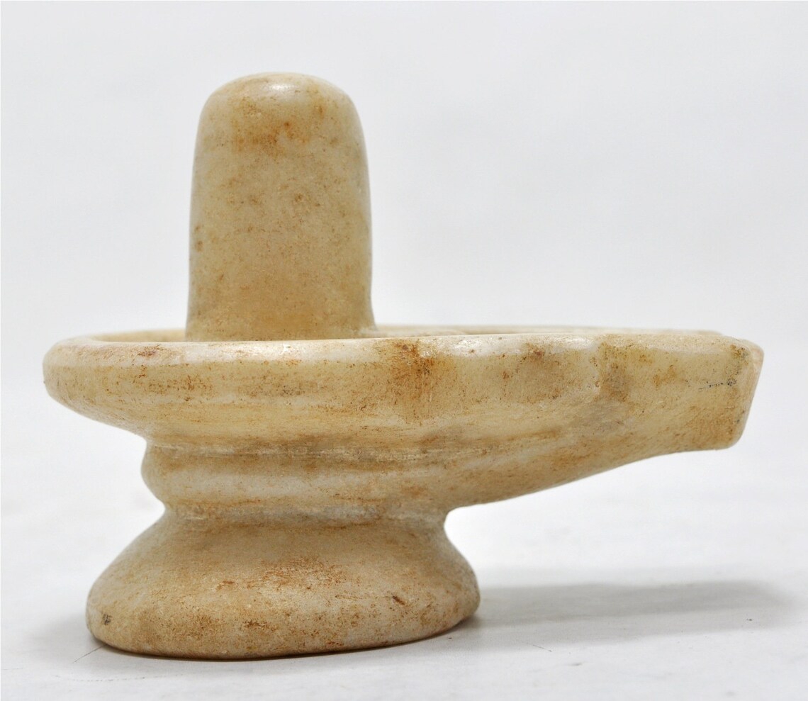 Antike weiße Marmor Gott Shiva Linga Idol Figur Original alte | Etsy
