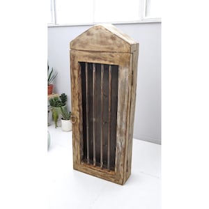 Vinttage Wooden Wall Décor Key Hanger Cabinet Original Old hand Crafted