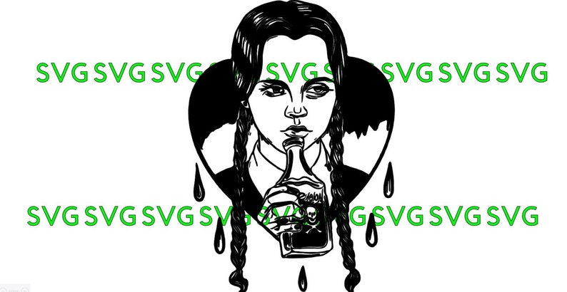 Download Wednesday Addams SVG The addams family svg halloween svg | Etsy