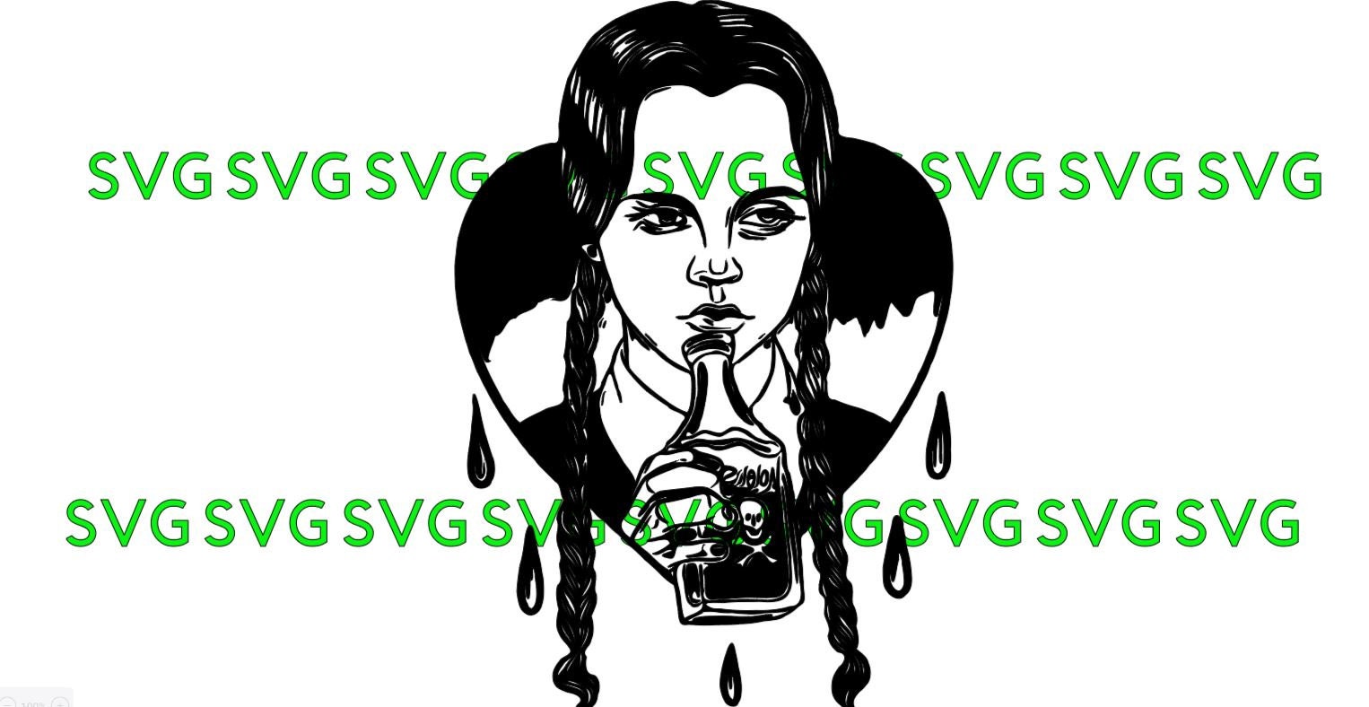 Wednesday Addams SVG The addams family svg halloween svg ...