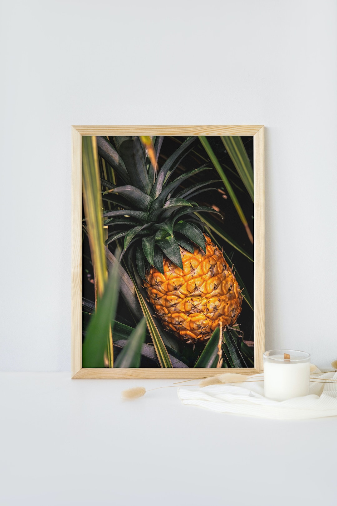 Tropical Pineapple Autographed Canvas Giclee