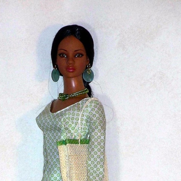 De Jade*  Ensemble  de jour* Pièce Unique* Pour American Model* Tonner Doll* 22'