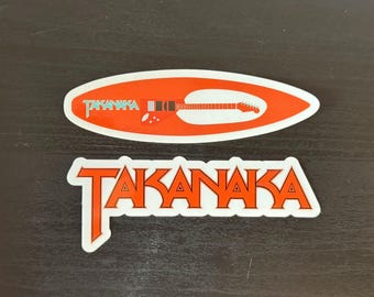 Masayoshi Takanaka Surfboard and Logo 2 Sticker Pack