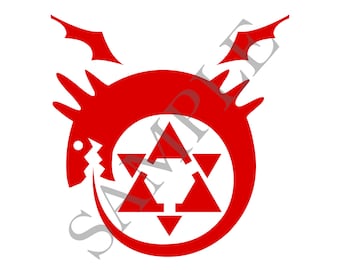 Fullmetal Alchemist Ouroboros Poster 8x8 Digital Download