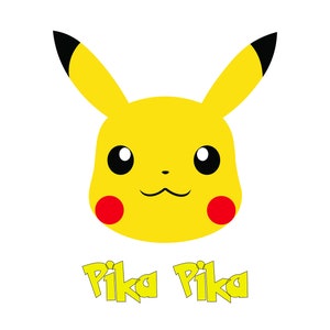 Pikachu - Pika Pika Poster Digital Download