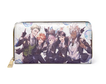 Cartera con cremallera de aniversario de Twisted Wonderland