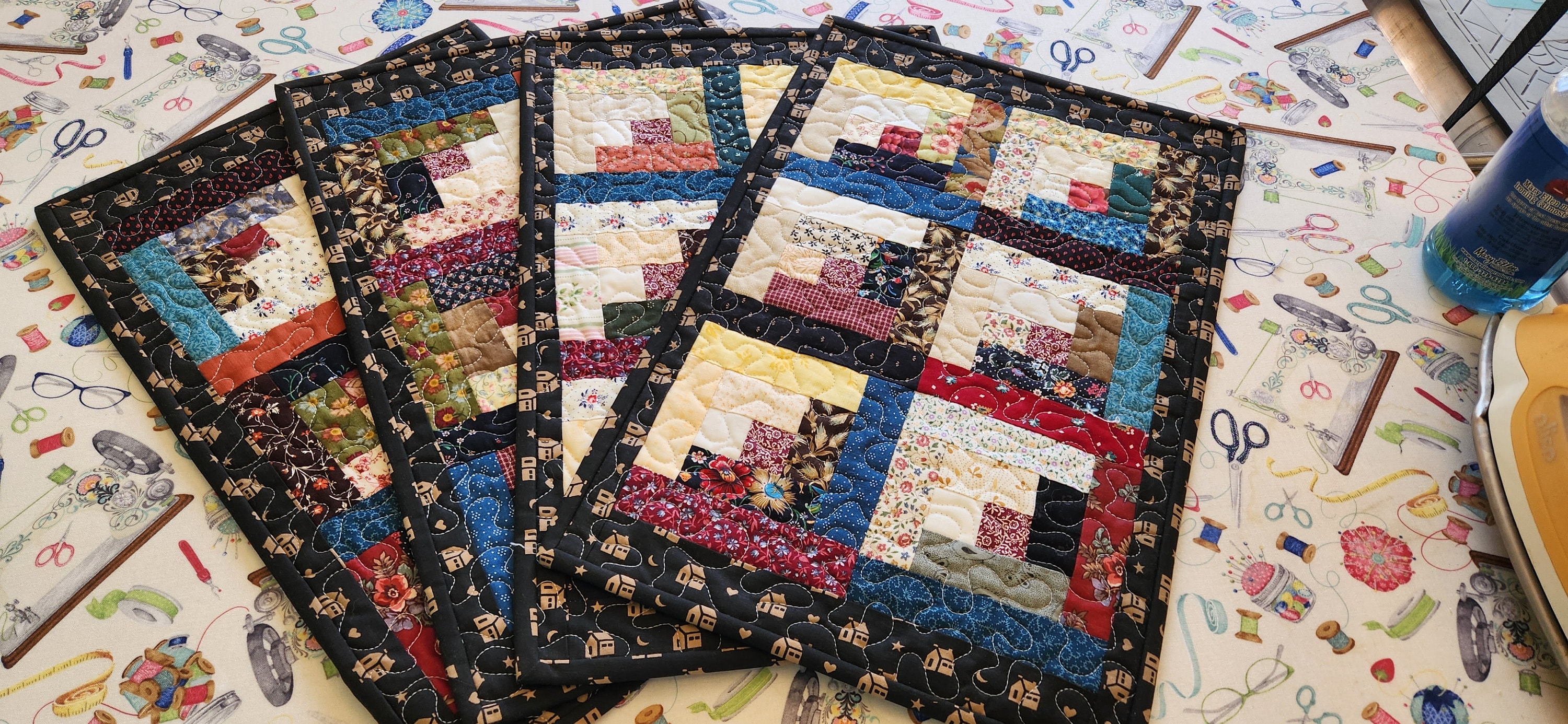 Handmade Quilted Placemats Etsy