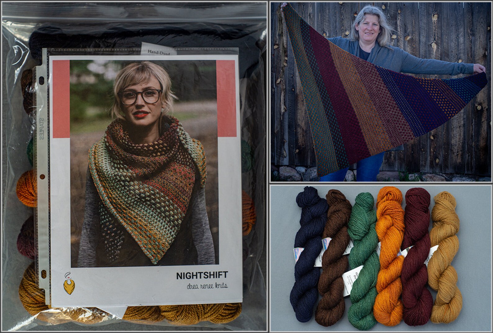 Nightshift Shawl Kit Andrea Mowry Drea Renee Knits Yarn Etsy