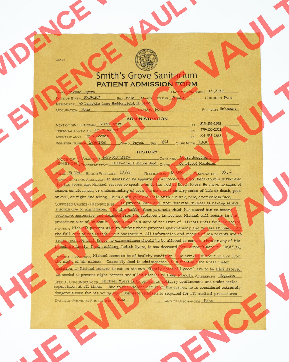 Halloween Movie Prop Form Bundle 4 Forms Etsy