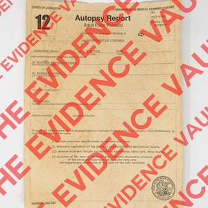 Halloween (1978) Judith Myers Autopsy Report Print