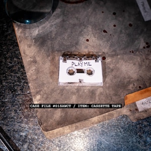 Puzzled Patient Trap Killer Cassette Tape Prop – Adam Horror Cosplay Accessory, Trap Scene Tape Replica, Halloween Costume, Jigsaw Killer