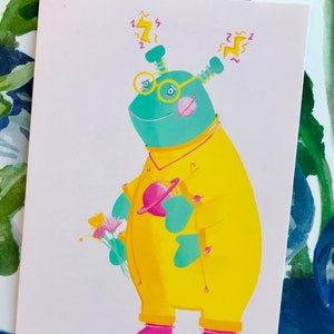 The Promposal Postcard / Cute Animal / Stationery / Greetings card / Art