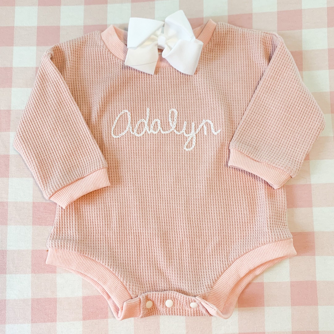 Hand Stitched Baby Bubble Personalized Baby Sweater Baby Boy Etsy