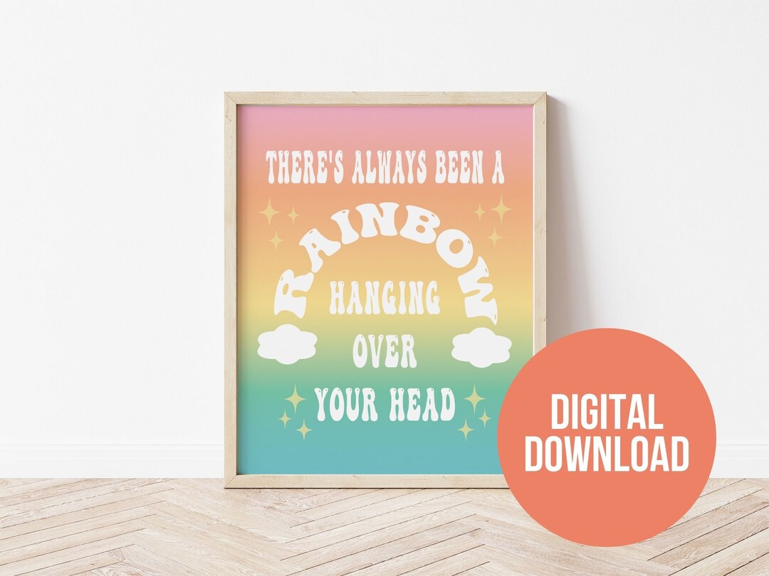 Rainbow- Kacey Musgraves Inspired Art Print, Digital Download, Kacey ...