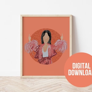Kacey Musgraves inspirierter Doppeldruck - Orange, Kacey Musgraves inspiriertes Plakat, digitaler Download, goldene Stunde Kunstdruck