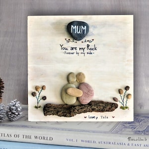 Pebble art mamma-Festa della mamma regalo-Regali unici per regalo fatto a mano da mamma per i regali mia madre-mamma