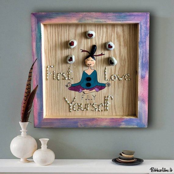 Gifts for Yogis-yoga Lover Gift-yogi Gifts-pebble Art Picture-yoga Friend  Gift-yoga Teacher Gift-yoga Instructor Gift-mindfulness Gift -  Canada