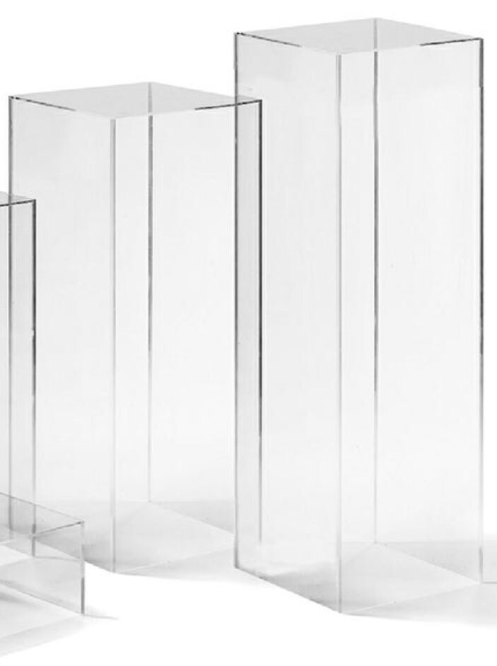 Clear Acrylic Display Pillar Sets for Wedding Parties and Etsy