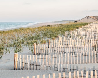 Cape Cod Photography by simplymekb - Un-Framed Photo Print of Nauset Beach Fence