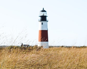 New England Lighthouse Nantucket Photography Un-Framed 8x10 Photo Print, Cape Cod Art, Nantucket Island Coastal Decor, Nautical Wall Art
