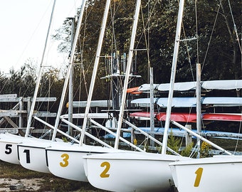 Cape Cod Photography by simplymekb - Un-Framed Photo Print of Sailboats at the Orleans Yacht Club