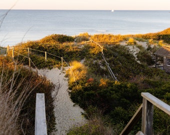 IMPERFECT SALE - Cape Cod & The Islands Nantucket Photography by simplymekb - Un-Framed 11x14 Photo Print of October View of Steps Beach