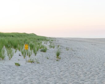 IMPERFECT SALE - Cape Cod Photography by simplymekb - Un-Framed 8x10 Photo Print of Pale Pink Sunset & Sand Dunes at Nauset Beach