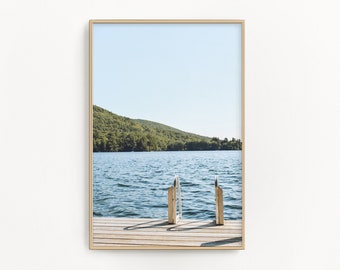 New Hampshire Photography by simplymekb - Un-Framed Photo Print of the View from the Dock at Squam Lake