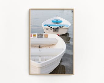 Cape Cod Photography by simplymekb - Un-Framed Photo Print of "Salty" Row Boats