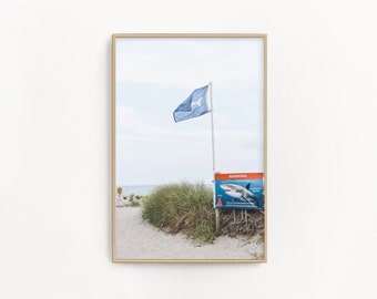 Cape Cod Photography by simplymekb - Un-Framed Photo Print of a Nautical Flag at Nauset Beach