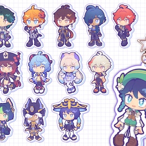 KEYCHAIN -  Impact 2.5&quot; Double-sided Clear Acrylic Keychain/Charm
