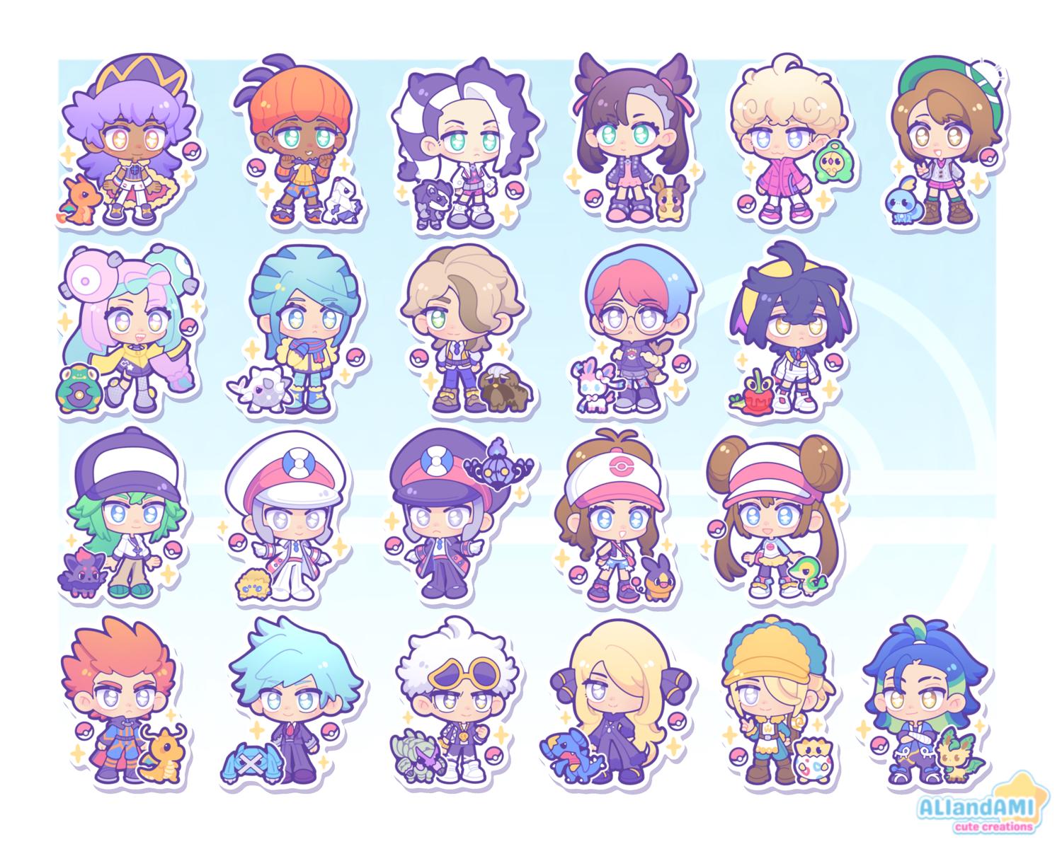 STICKER - PKMN Trainers 3” Vinyl Die-Cut Stickers.